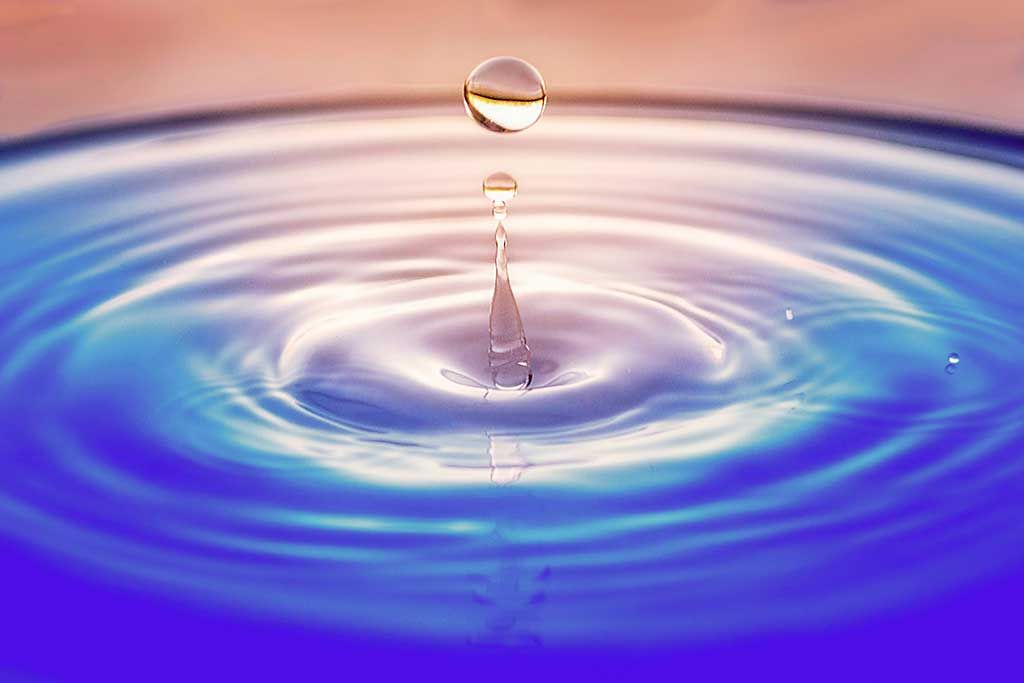 a drop of a water